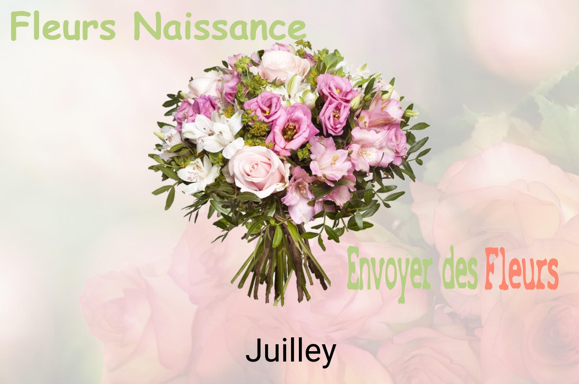 Bouquet de fleurs de naissance livré à Juilley